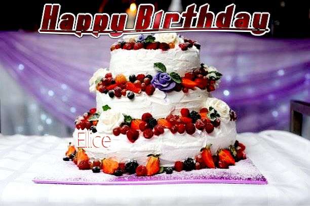 Happy Birthday Ellice Cake Image