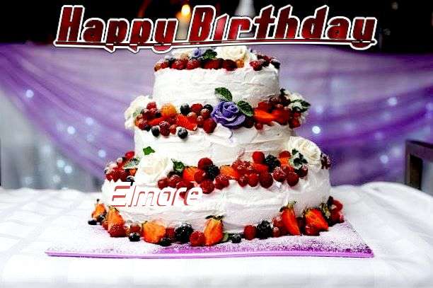 Happy Birthday Elmore Cake Image
