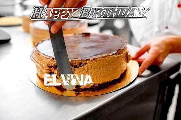 Happy Birthday Elvina Cake Image