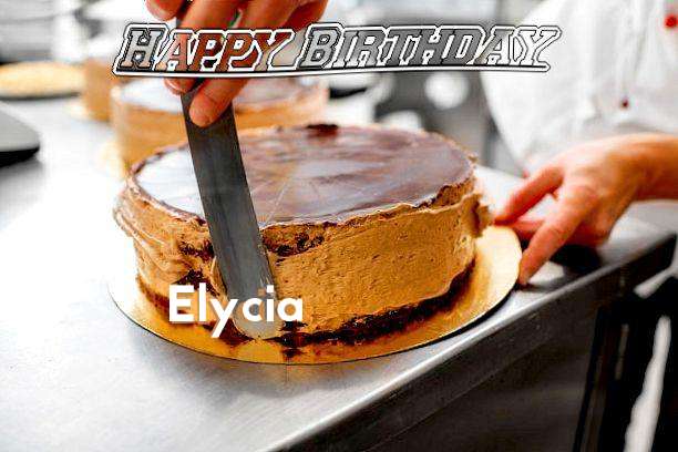 Happy Birthday Elycia Cake Image
