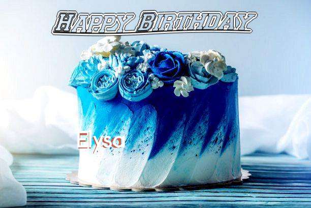 Happy Birthday Elysa Cake Image