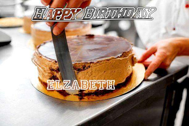 Happy Birthday Elzabeth Cake Image