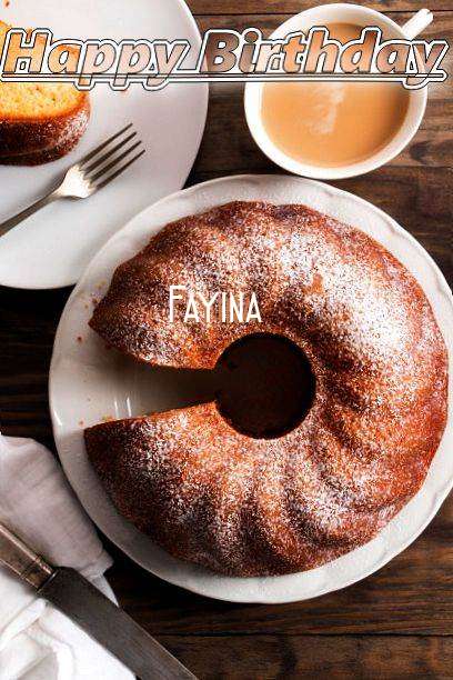 Happy Birthday Fayina Cake Image