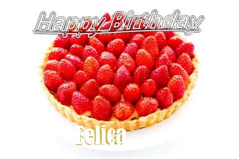 Happy Birthday Felica Cake Image