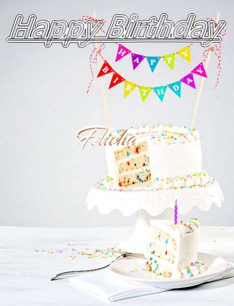 Happy Birthday Felicha Cake Image
