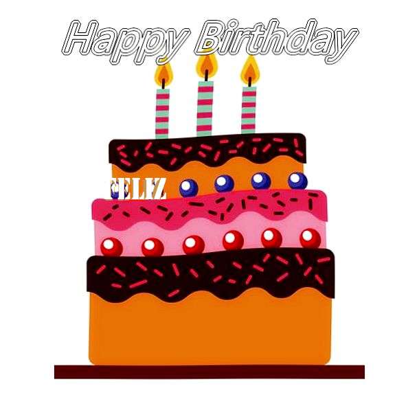 Happy Birthday Feliz Cake Image