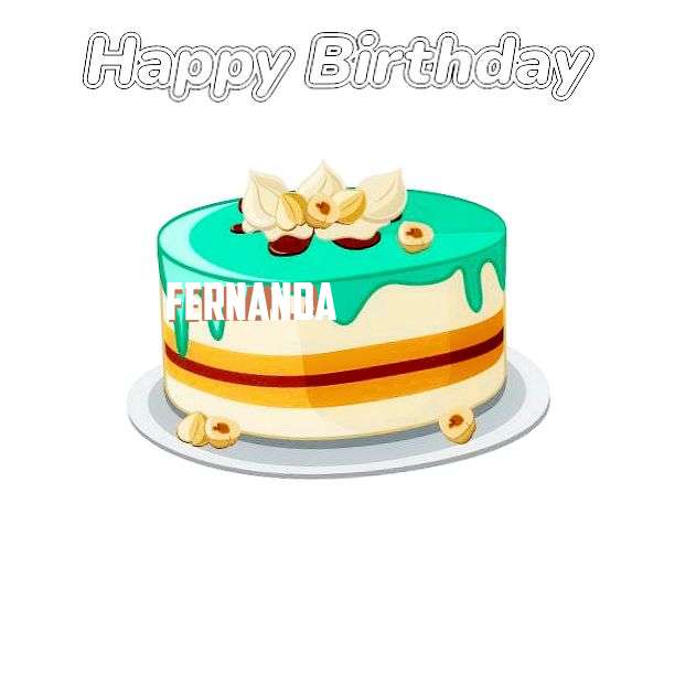 Happy Birthday Cake for Fernanda