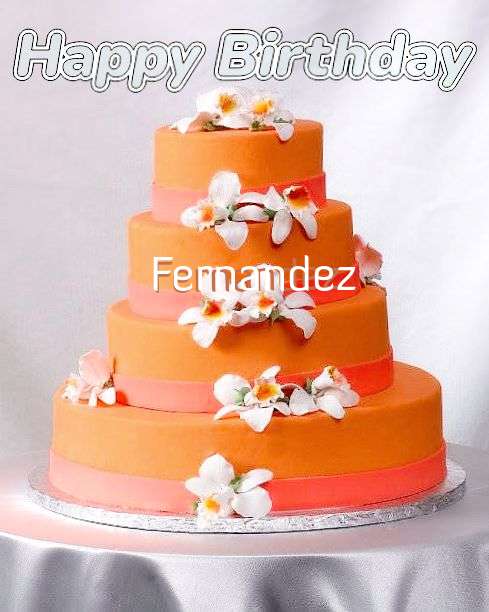 Happy Birthday Fernandez Cake Image