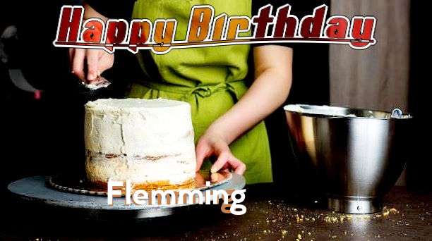 Happy Birthday Flemming Cake Image