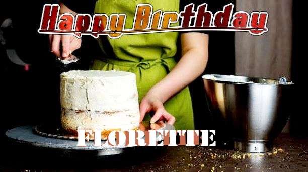 Happy Birthday Florette Cake Image
