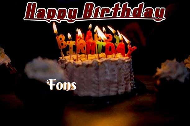 Happy Birthday Wishes for Fons