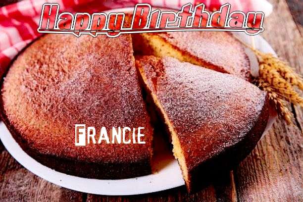 Happy Birthday Francie Cake Image