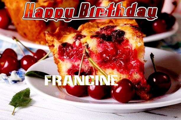 Happy Birthday Francine Cake Image