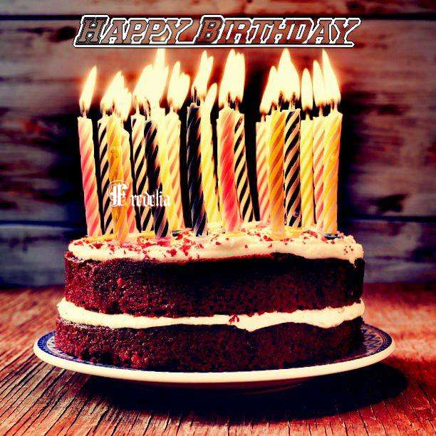 Happy Birthday Fredelia Cake Image