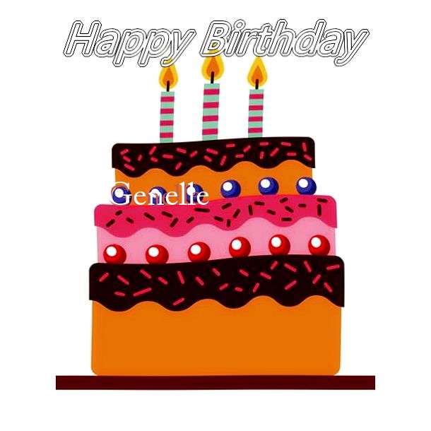Happy Birthday Genelle Cake Image