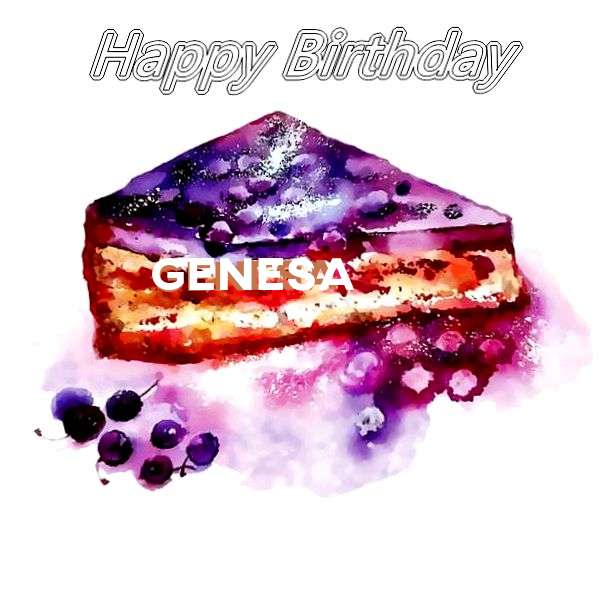 Birthday Wishes with Images of Genesa