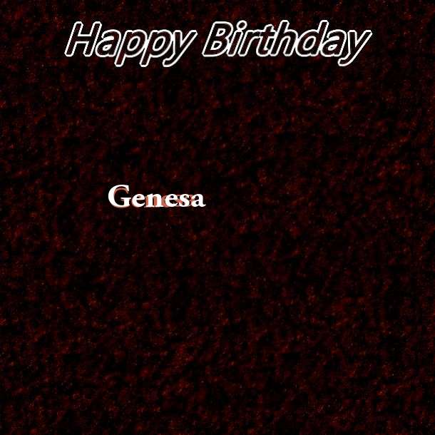 Happy Birthday Genesa Cake Image