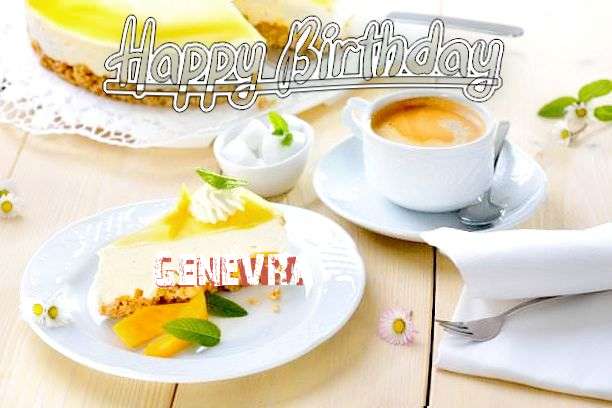 Happy Birthday Genevra Cake Image