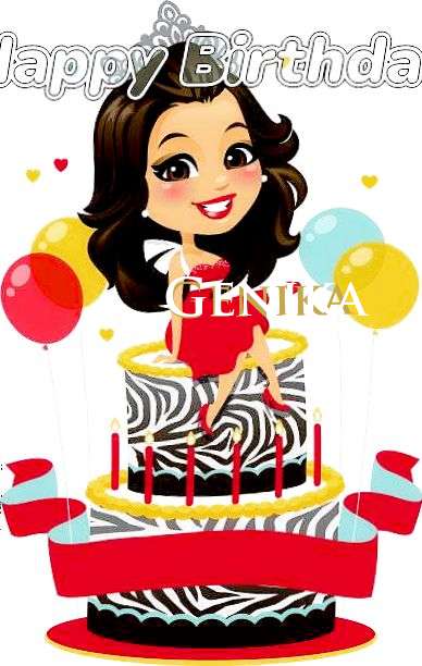 Birthday Wishes with Images of Genika