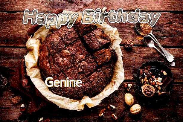 Happy Birthday Cake for Genine