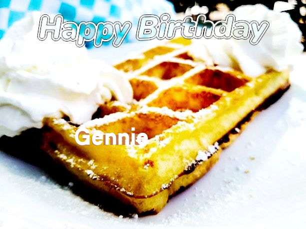Birthday Wishes with Images of Gennie