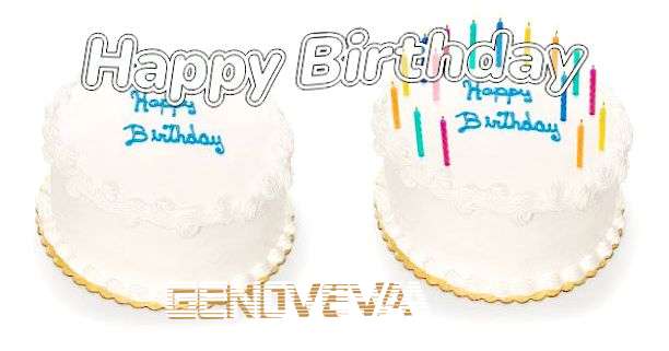 Happy Birthday Genoveva Cake Image