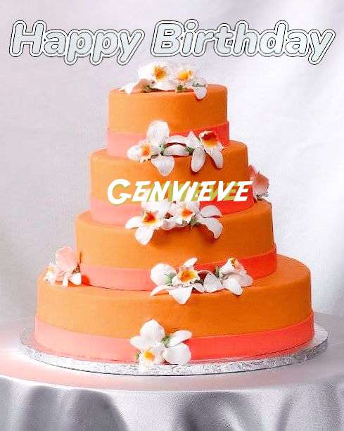 Happy Birthday Genvieve Cake Image