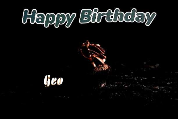 Happy Birthday Geo Cake Image