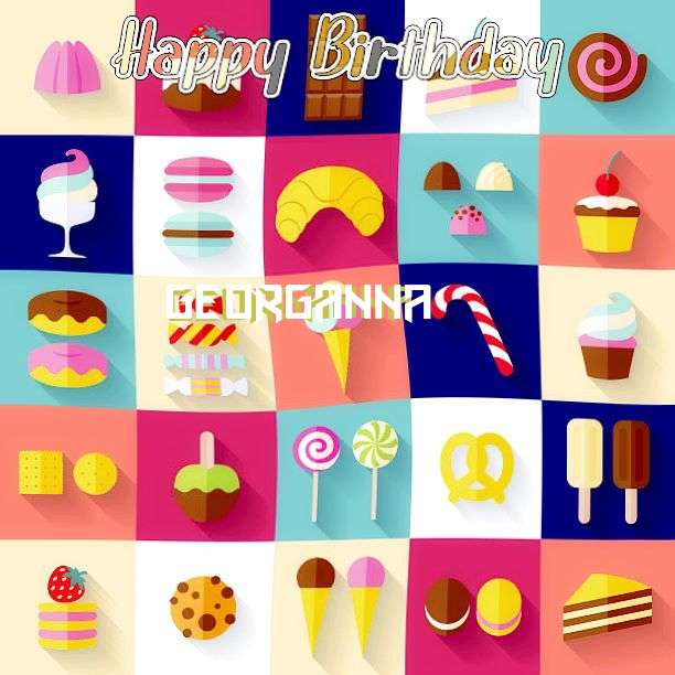 Happy Birthday Georganna Cake Image