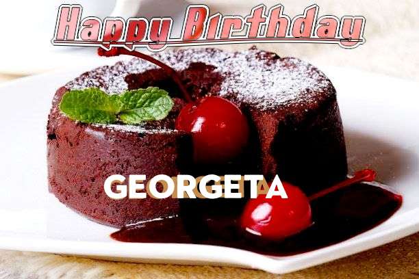 Happy Birthday Georgeta Cake Image