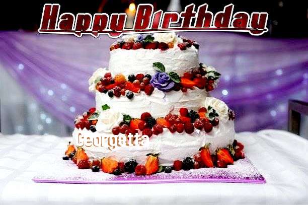Happy Birthday Georgetta Cake Image