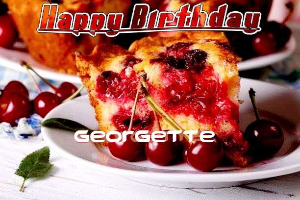 Happy Birthday Georgette Cake Image