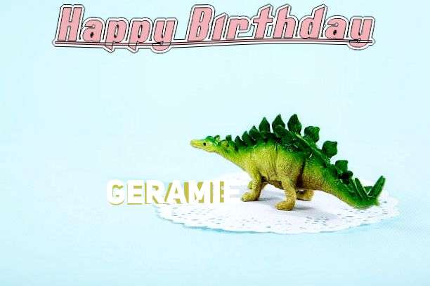 Happy Birthday Geramie Cake Image