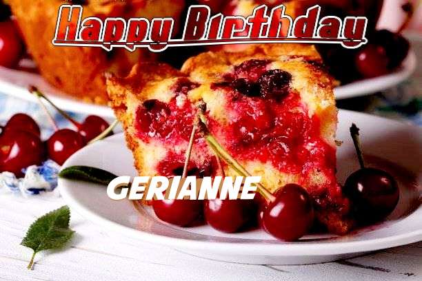 Happy Birthday Gerianne Cake Image