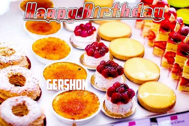Happy Birthday Gershon Cake Image