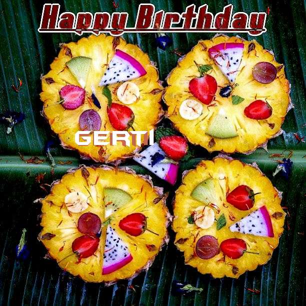 Happy Birthday Gerti Cake Image
