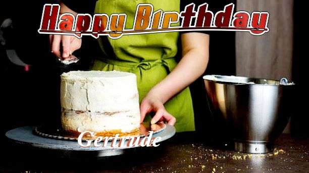 Happy Birthday Gertrude Cake Image