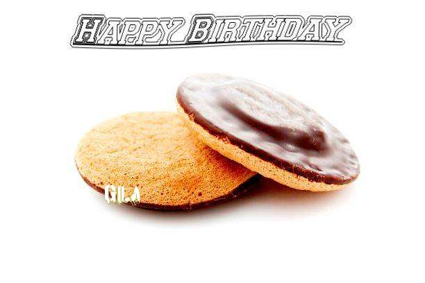 Happy Birthday Gila Cake Image