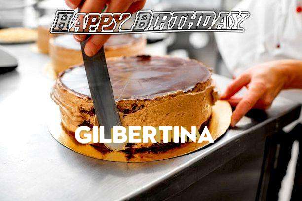 Happy Birthday Gilbertina Cake Image