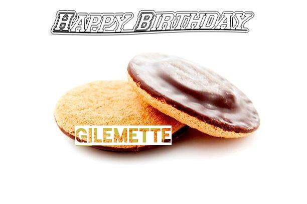Happy Birthday Gilemette Cake Image