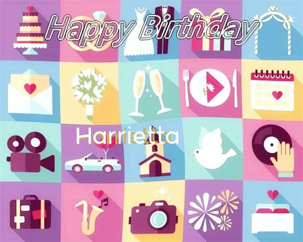 Happy Birthday Harrietta Cake Image