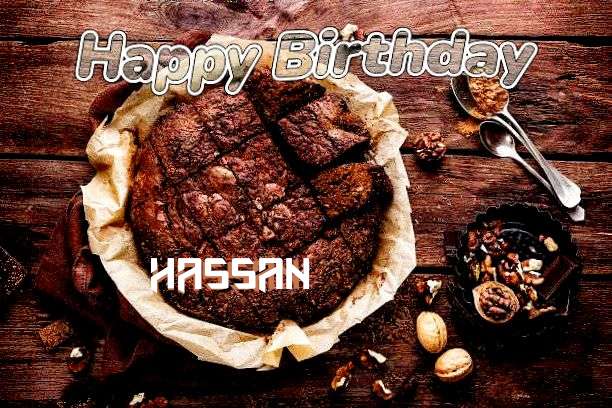 Happy Birthday Cake for Hassan