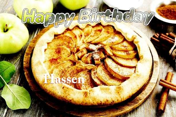 Happy Birthday Cake for Hassen