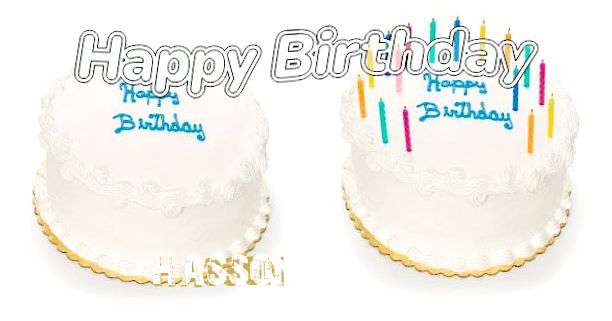 Happy Birthday Hasson Cake Image
