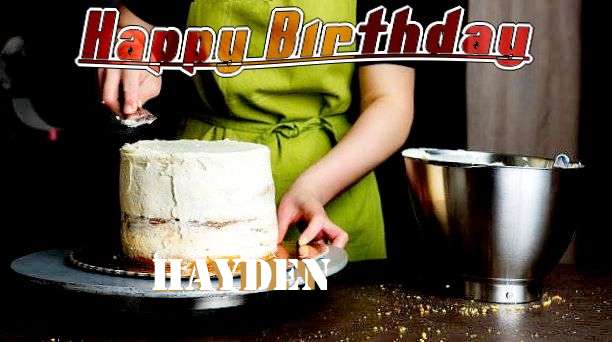 Happy Birthday Hayden Cake Image