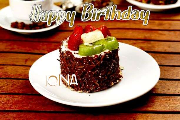 Happy Birthday Iona Cake Image