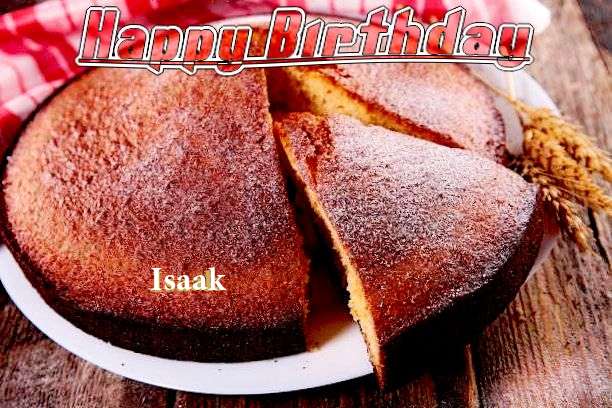 Happy Birthday Isaak Cake Image