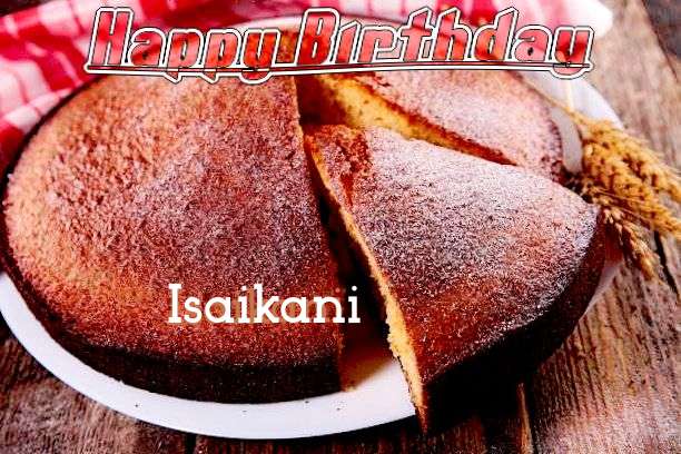 Happy Birthday Isaikani Cake Image