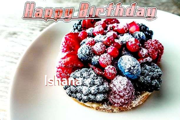 Happy Birthday Cake for Ishana