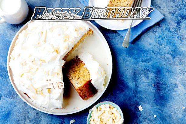 Happy Birthday Iva Cake Image